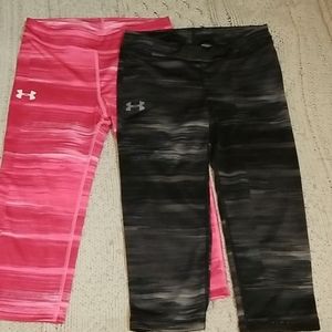 2 Pairs Under Armour leggings